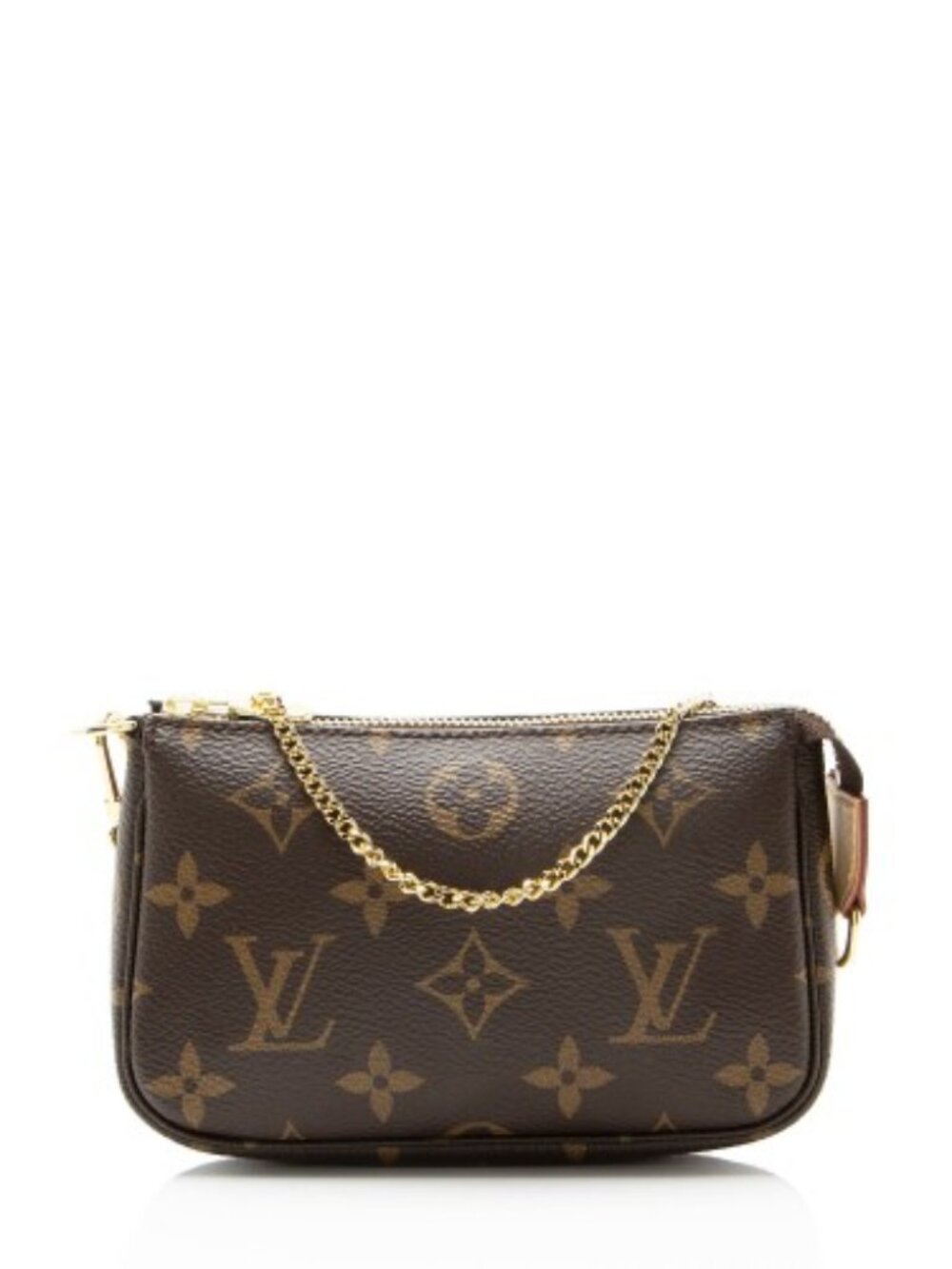 Louis Vuitton Mini Pochette bag in monogram and vachetta - New in box!